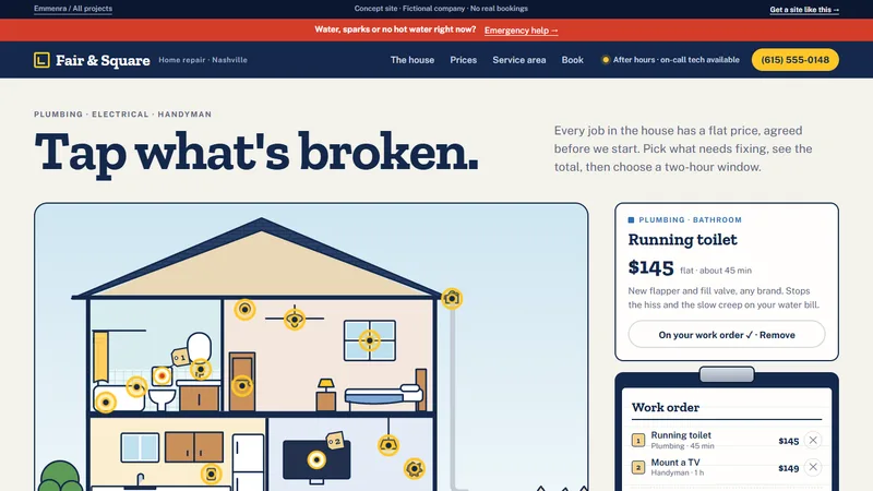 Fair & Square home repair website